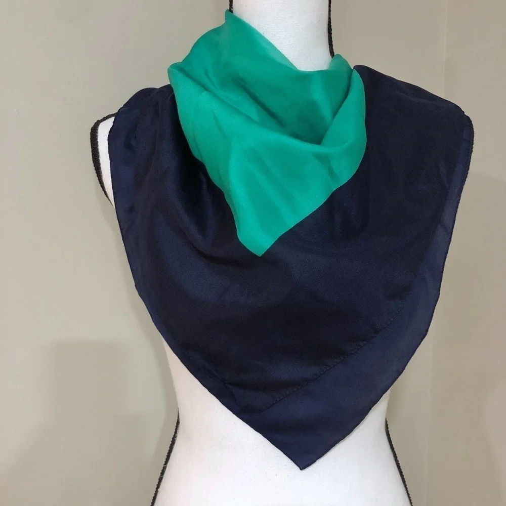 *JP COLLECTIONS* Blue x Green Square Fashion Scarf
